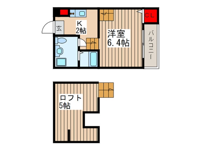 アンビエンテ千葉ＷＥＳＴ館の物件間取画像