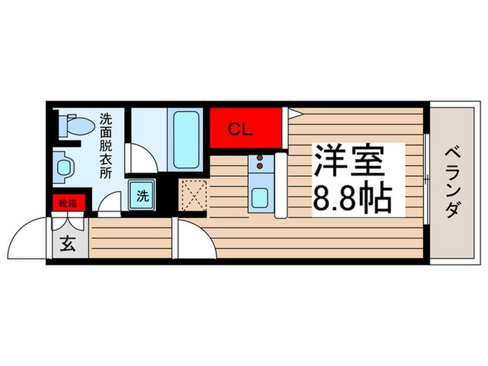 GROUNDUEX　KAMEIDOの物件間取画像