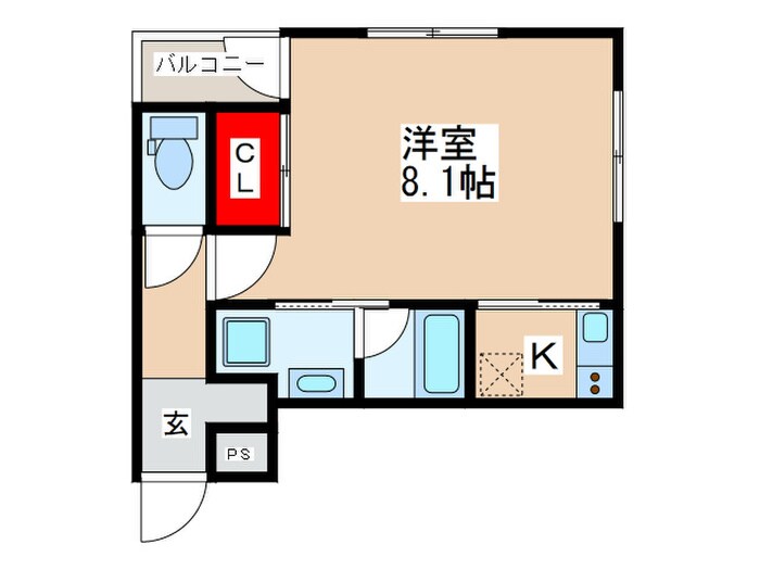 パルゼ立川錦町の物件間取画像