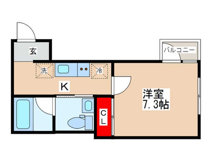 パルゼ立川錦町の物件間取画像