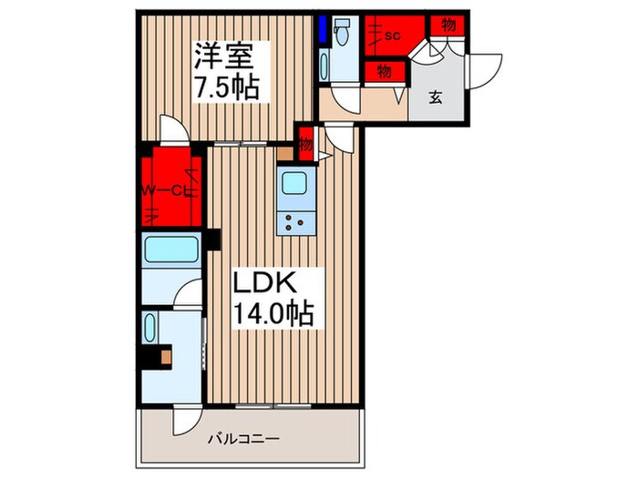 ルナリアの物件間取画像