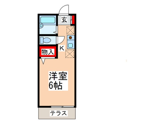 ドミトリ１号棟の物件間取画像