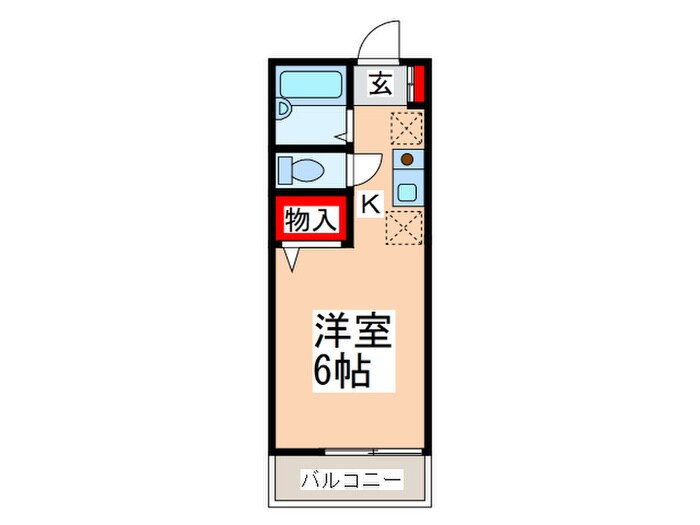 ドミトリ１号棟の物件間取画像