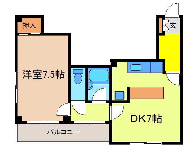 ファインプラザ野崎の物件間取画像