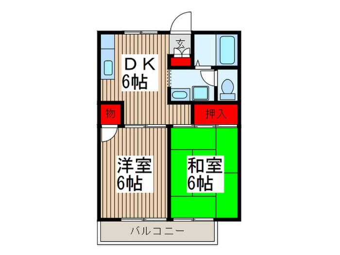 エクレアⅠの物件間取画像