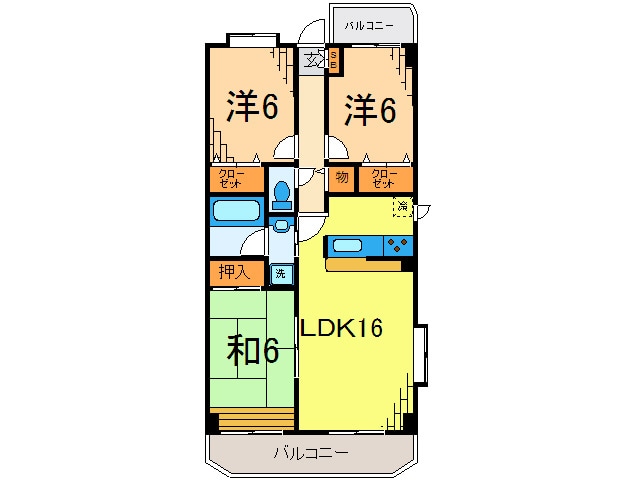 コンフォ－ル瑞江Ⅱの物件間取画像