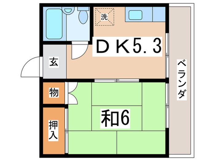 モリベハイツの物件間取画像