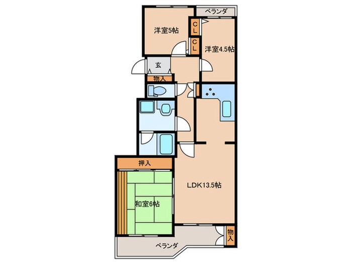 Ｔ′ｓｇａｒｄｅｎ横浜反町の物件間取画像