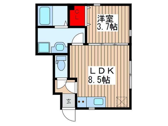 パルモア東大宮の物件間取画像