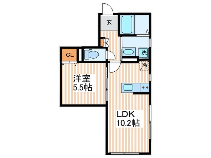 ｺﾝﾌｫｰﾄﾊｳｽ江古田の物件間取画像