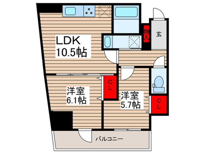 ウィステリア　エス　上野の物件間取画像