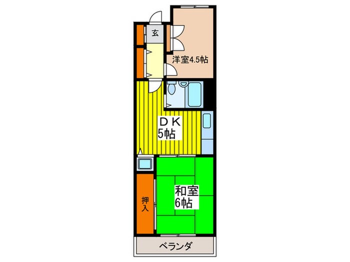 武蔵野第２パ－クマンションの物件間取画像