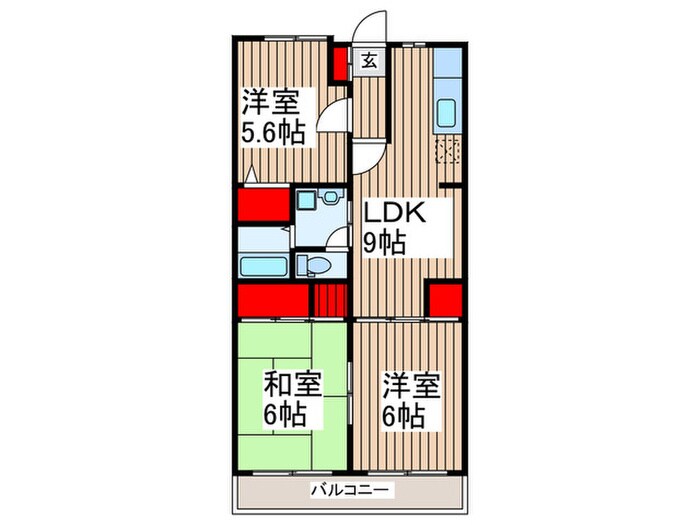ランドフォレスト北越谷Ⅱの物件間取画像