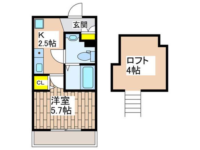 レベアス片瀬江ノ島ＷＥＳＴの物件間取画像