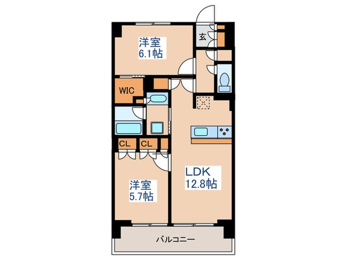 オアーゼ池上テラスの物件間取画像