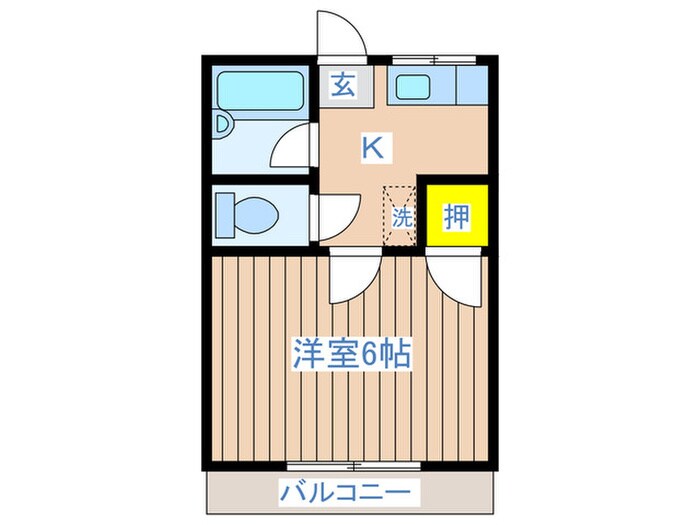 ワカシマハイムの物件間取画像