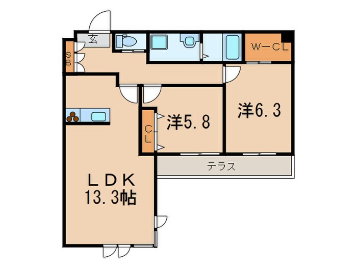 heritage八雲の物件間取画像