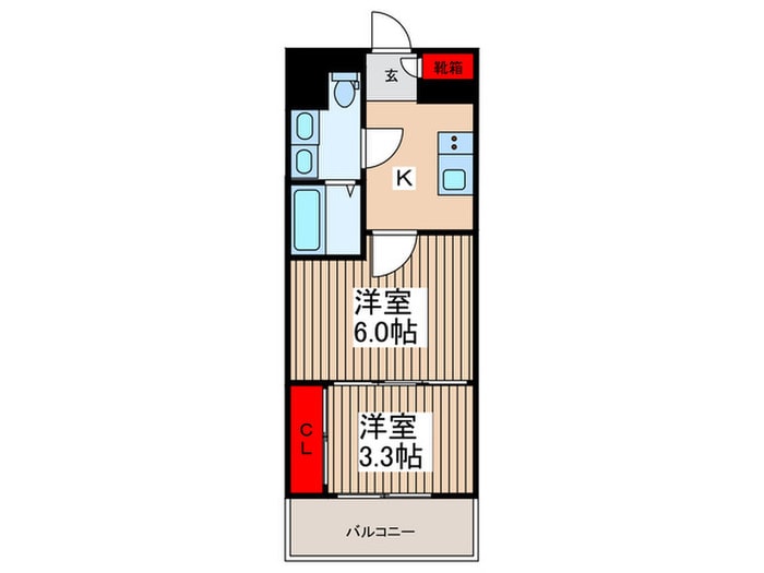 アクシーズタワー浦和岸町Ⅲの物件間取画像