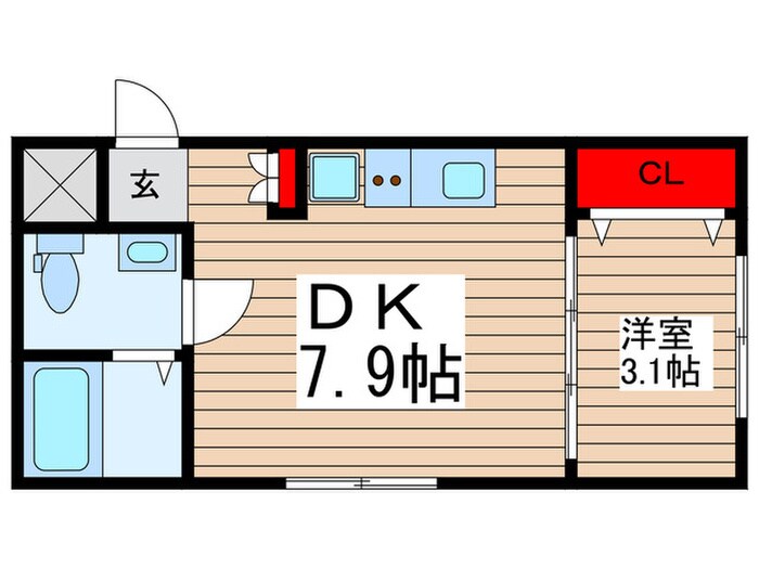 グラウンデュークス西大島の物件間取画像