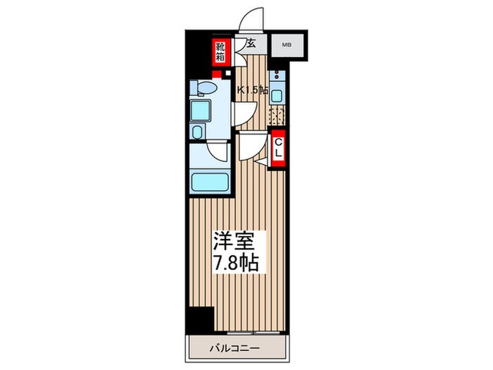 ARCOBALENO KINSHICHOの物件間取画像