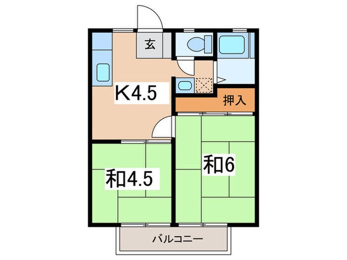 柚ノ木ハイツの物件間取画像