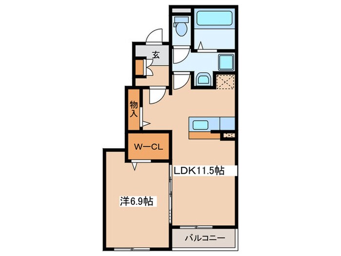 フォンテーヌ・Sの物件間取画像