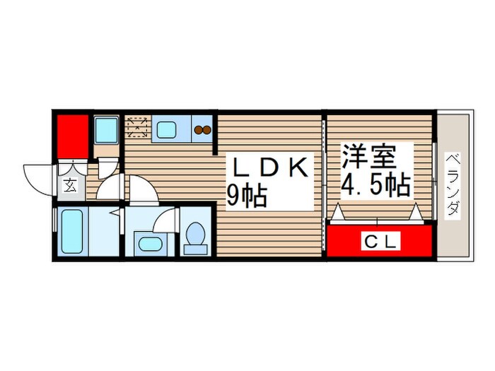 オキナマンションの物件間取画像