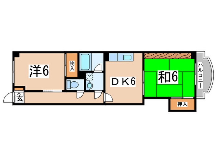 ハイツ幸栄の物件間取画像