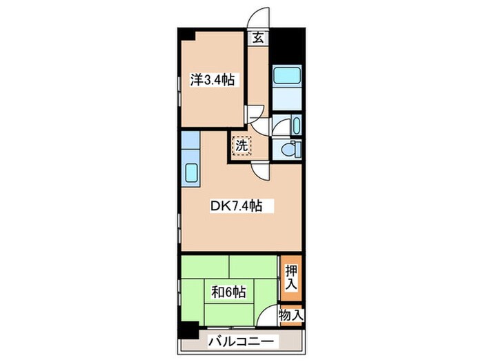 川村ビルの物件間取画像