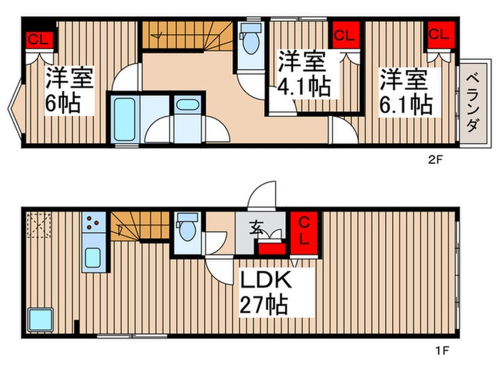 Kolet柏南逆井＃02の物件間取画像