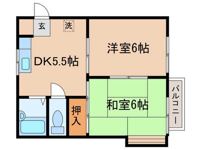 第二青山ハイツの物件間取画像