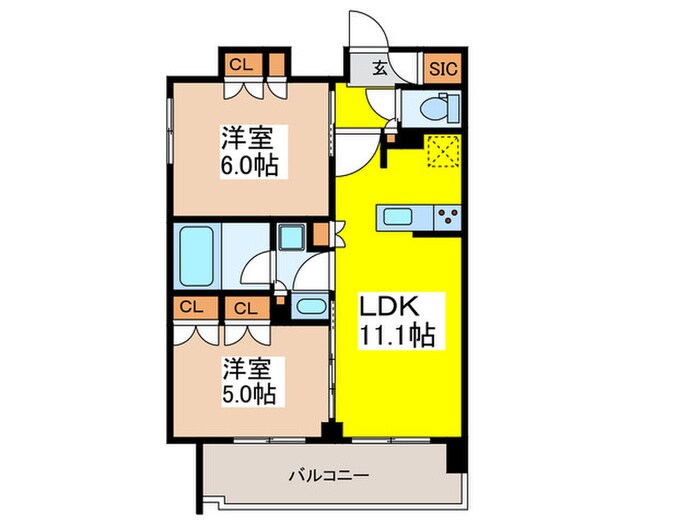 ジオエント上野稲荷町の物件間取画像
