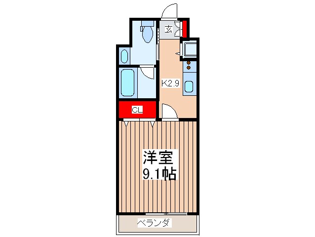 クレタコートの物件間取画像