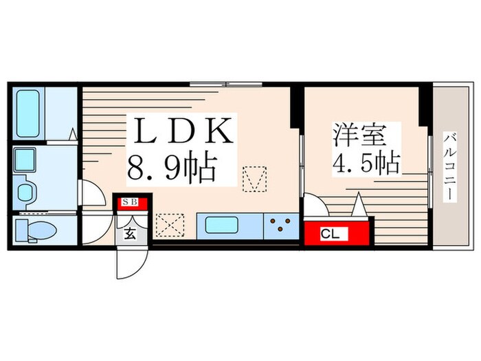 グラナーデ西瑞江Ⅱの物件間取画像