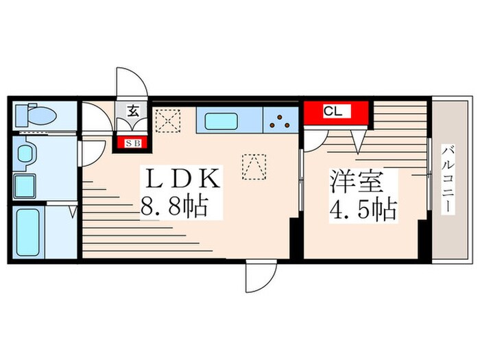 グラナーデ西瑞江Ⅱの物件間取画像