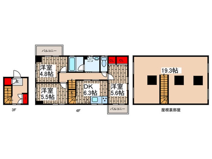メゾンＴ・Ｏの物件間取画像