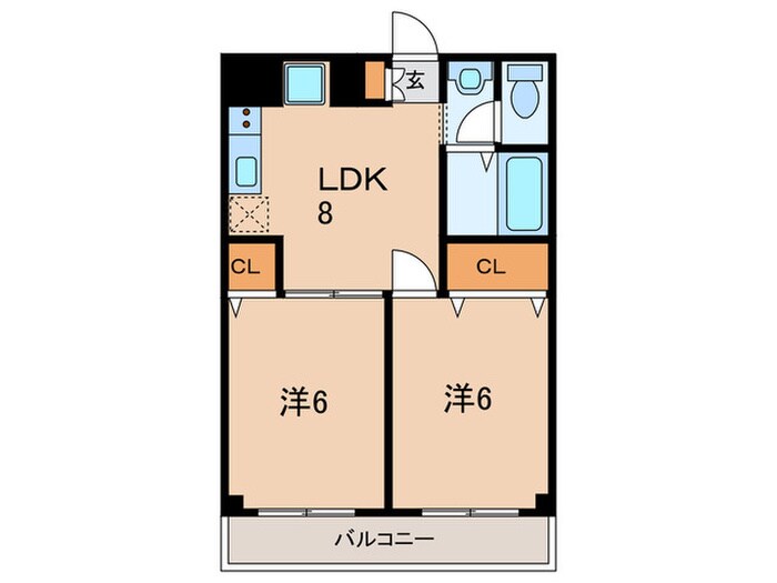 ヴィラセブンの物件間取画像