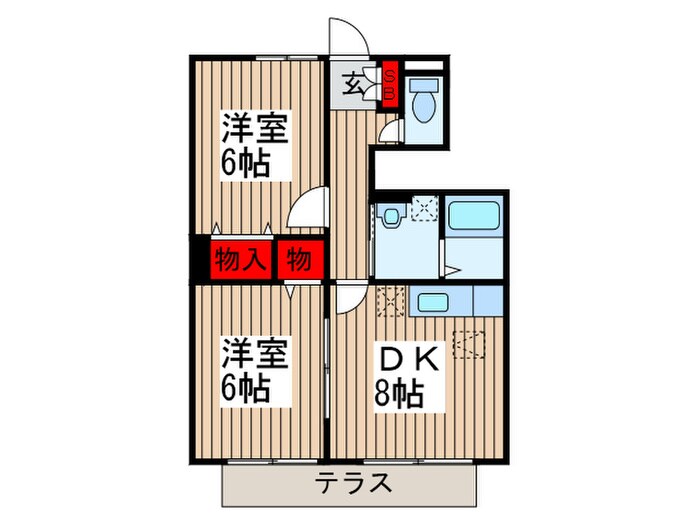 リバーパークＡの物件間取画像