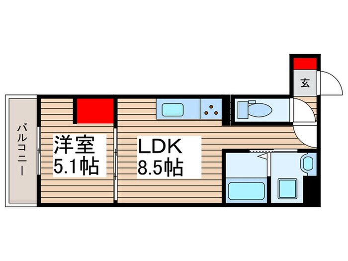 グラナーデ竹ノ塚の物件間取画像