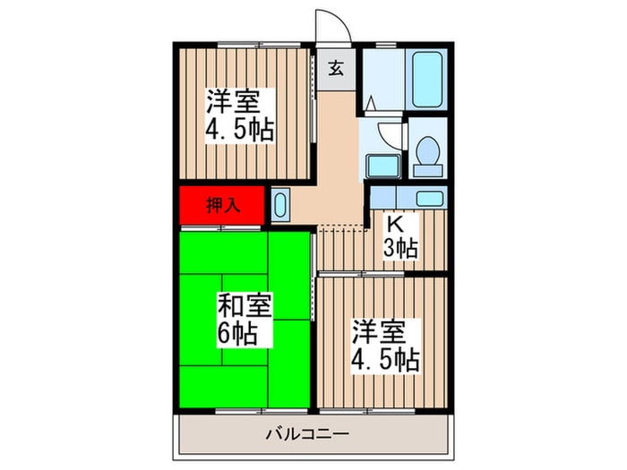 シティハイムハイライズの物件間取画像