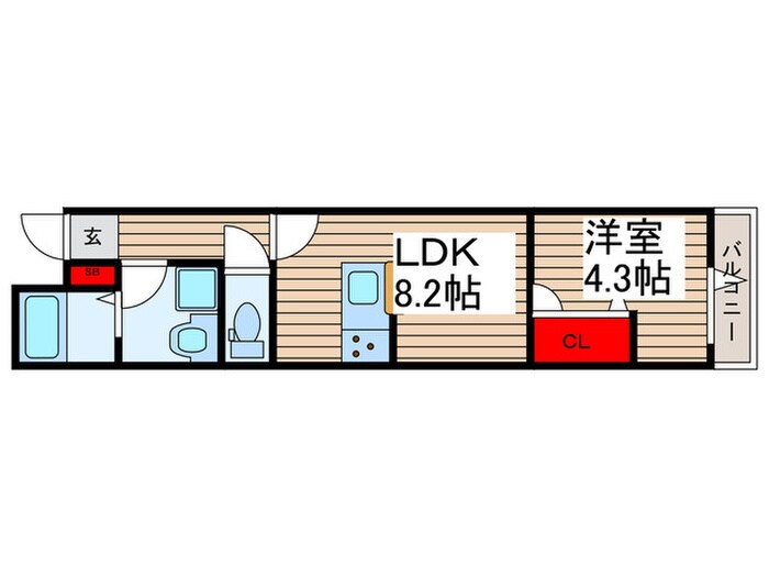 グラナーデ東伊興の物件間取画像