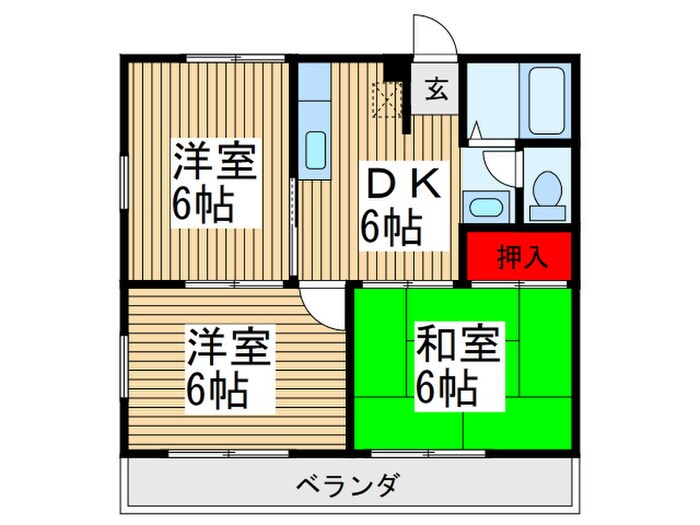 コ－ポブランカの物件間取画像