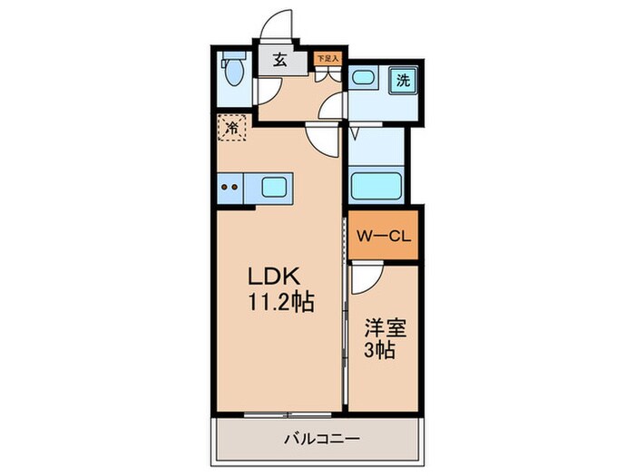 ディアレイシャス等々力(401)の物件間取画像