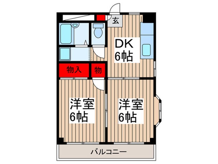 フラワーヒルズの物件間取画像