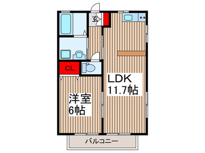 コ－ポ細渕の物件間取画像