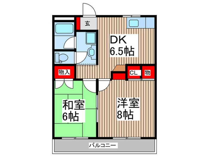 ニュ－ハイツ石川の物件間取画像