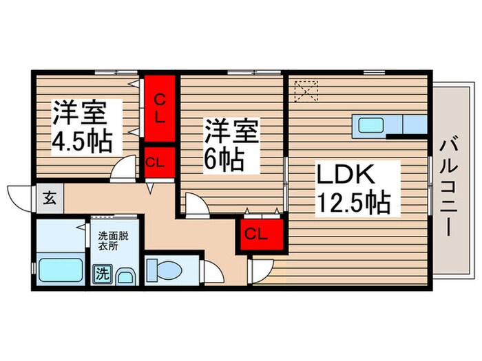 ドゥ・アンジュの物件間取画像