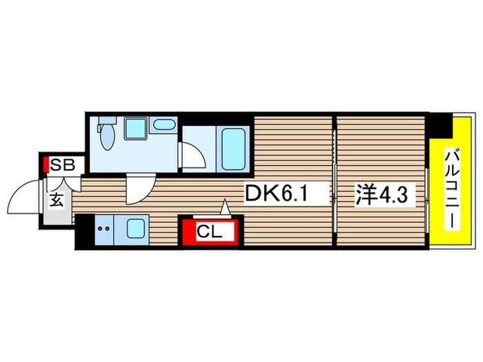 プライマル西大島駅前の物件間取画像