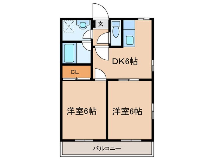 エクセランシュロスの物件間取画像