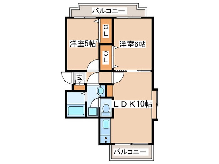 エクセレント経堂の物件間取画像